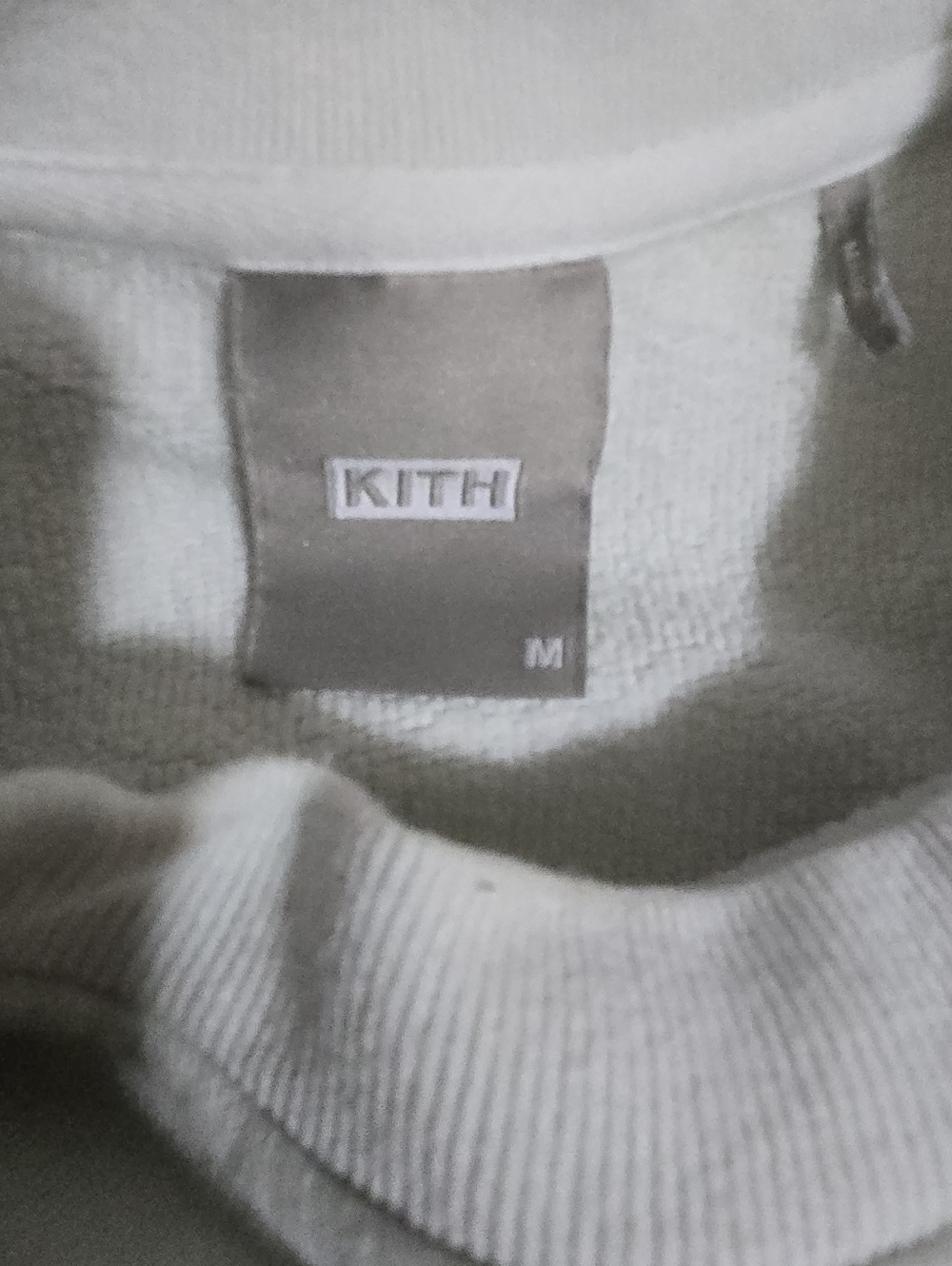 Kith Haylen Cropped Sweatshirt - Cream, Olive, Mauve, Charcoal Size M - Picture 14 of 14